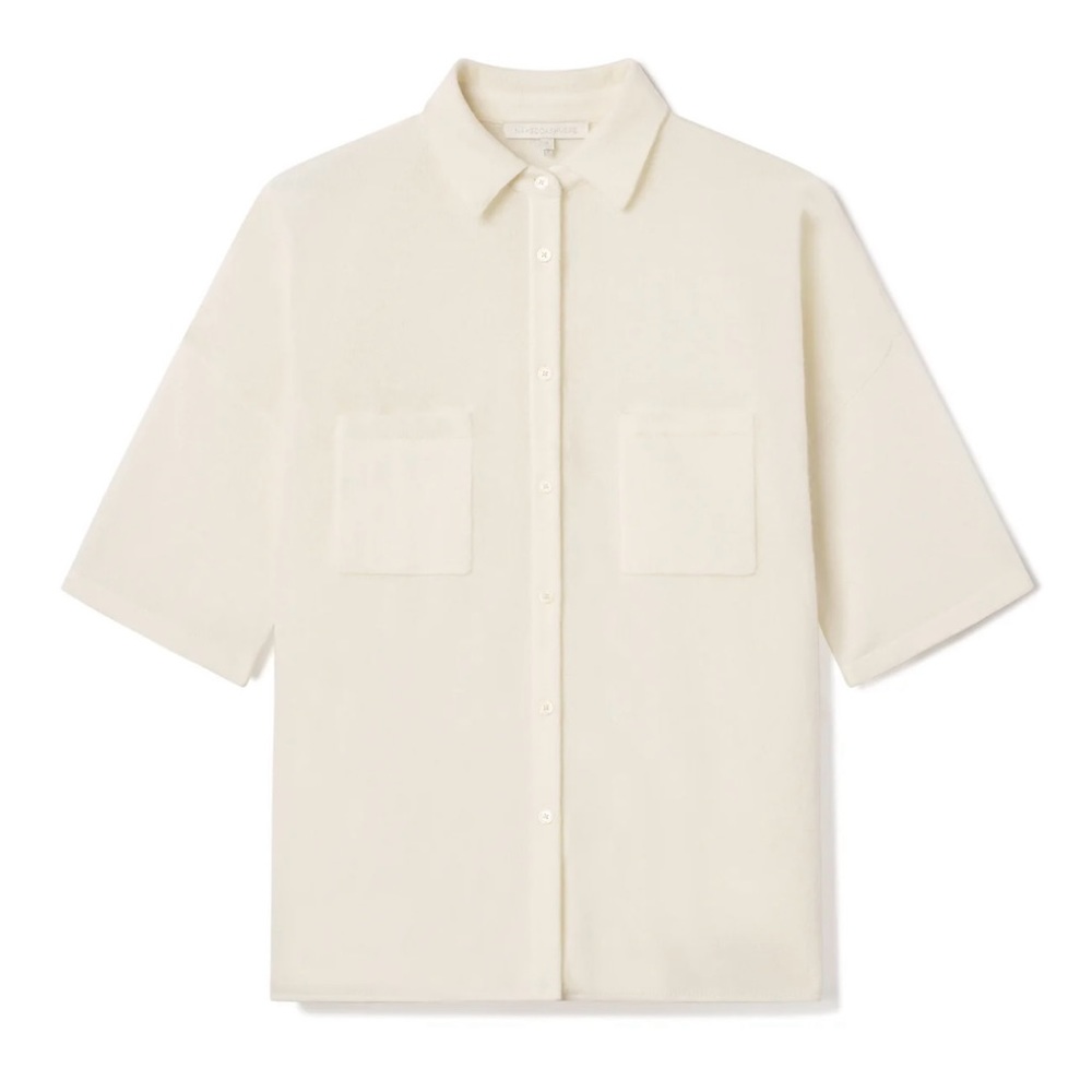 Naked Cashmere Rue Button-Up Cashmere Top - Picture 2 of 3